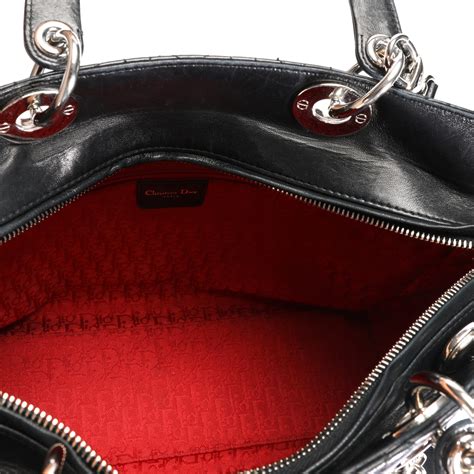 black lambskin lady dior|Dior lambskin bag.